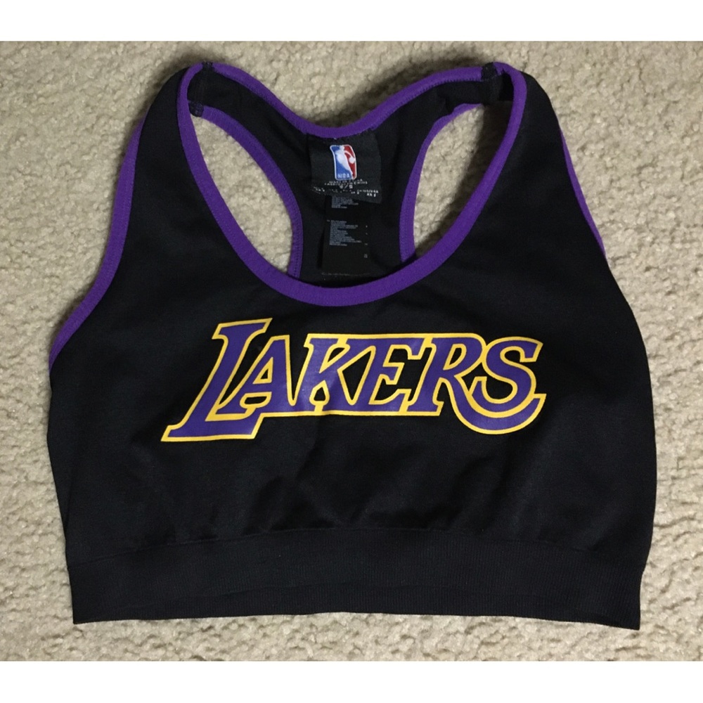 Los Angeles Lakers NBA Graphic Racerback Sports Bra